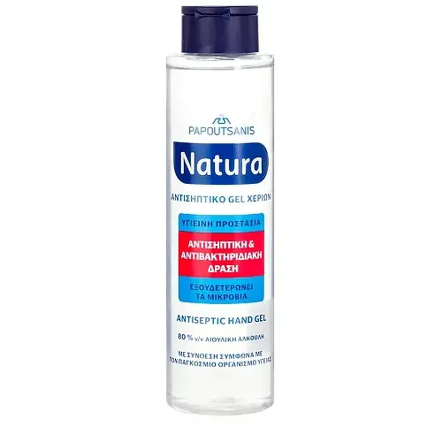 PAPOUTSANIS Natura Антисептический гель для рук с 80 % этилового спирта, 300 мл: цены и характеристики