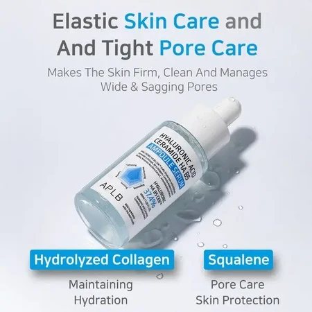 APLB Hyaluronic Acid Ceramide HA B5 Ampoule, зволожуюча сироватка для обличчя з гіалуроновою кислотою, церамідами та вітаміном B5, 40 мл: ціни та характеристики