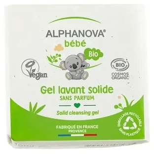 Органический твердый очищающий гель Alphanova Baby, 100 г