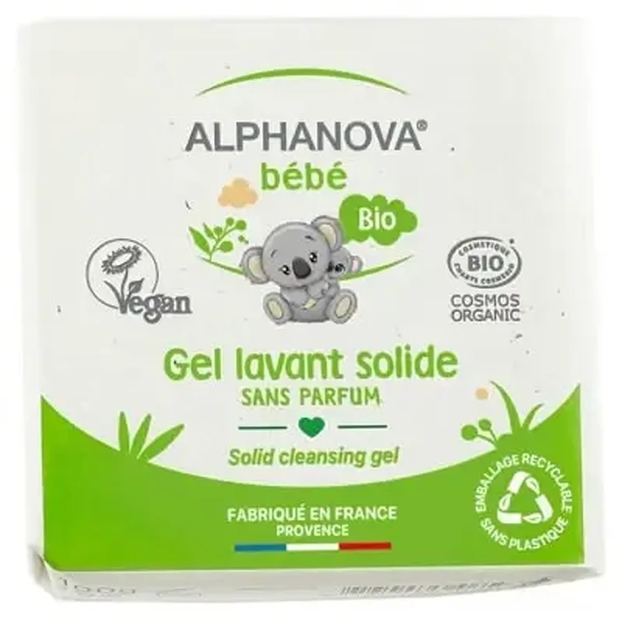 Органічний твердий очищувальний гель Alphanova Baby, 100 г: ціни та характеристики