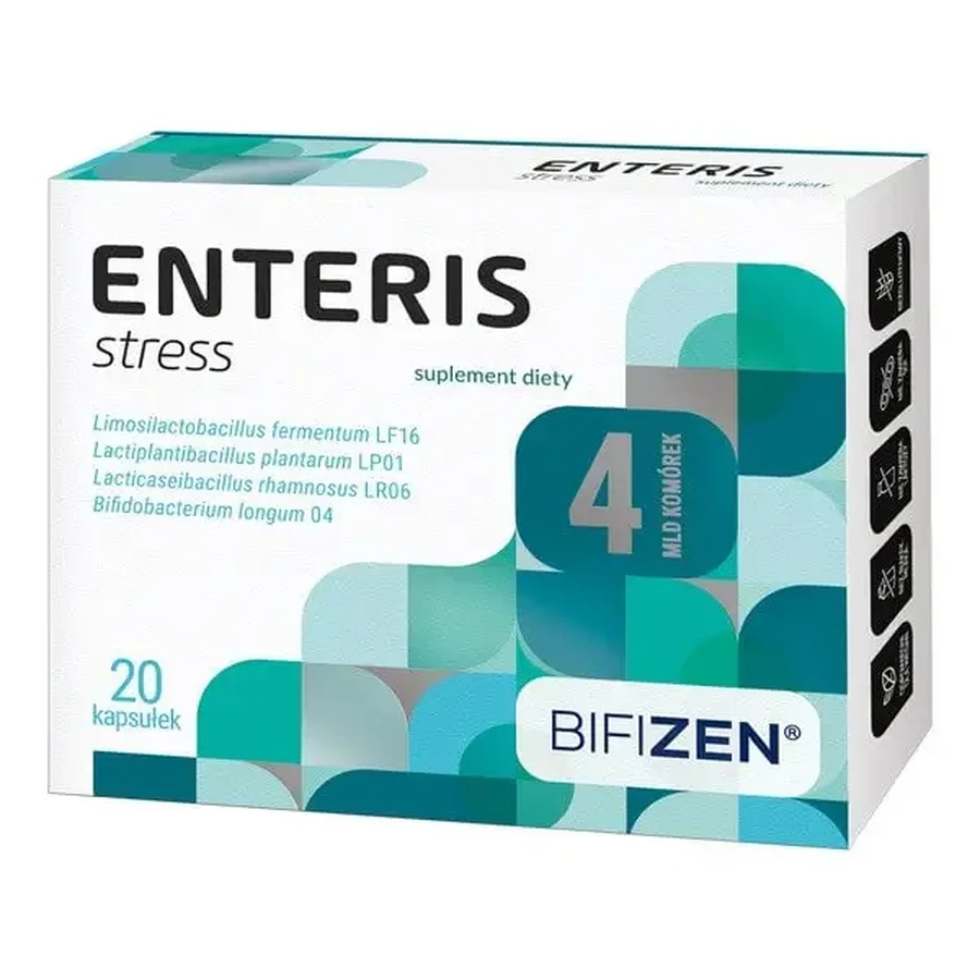 Enteris Stress, капсули, 20 шт.: ціни та характеристики