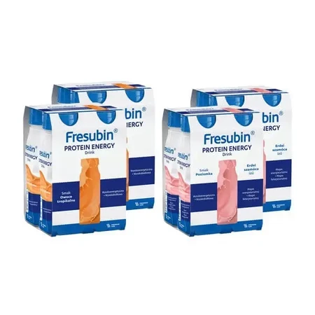 MIX Fresubin Protein Energy Drink 16×200 мл (со вкусами клубники и тропических фруктов): цены и характеристики