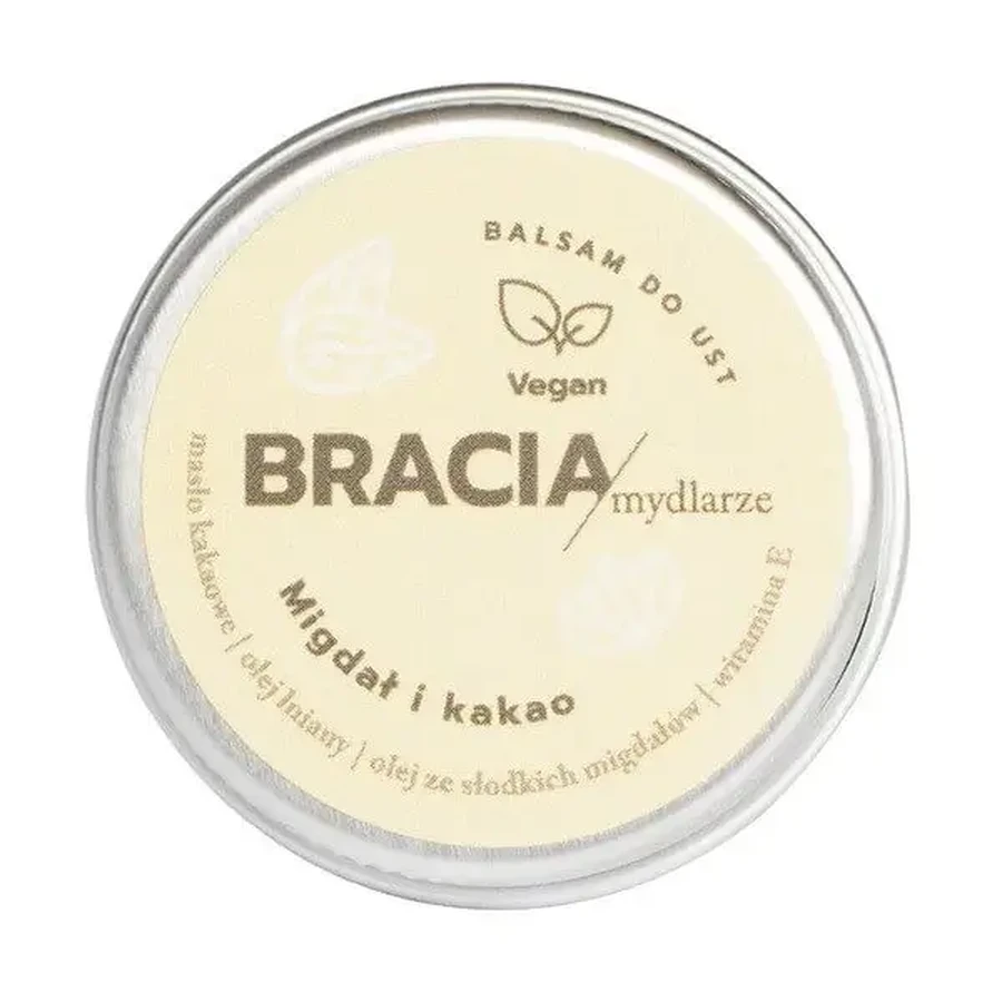 Bracia Mydlarze, бальзам для губ, Мигдаль і какао, 15 г: ціни та характеристики
