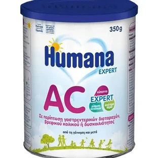 HUMANA Expert AC Молоко для немовлят проти коліків та запорів від народження 350 г