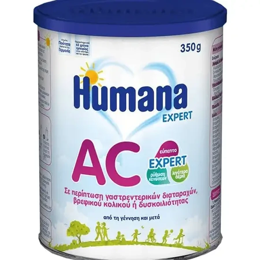 HUMANA Expert AC Молоко для немовлят проти коліків та запорів від народження 350 г: ціни та характеристики