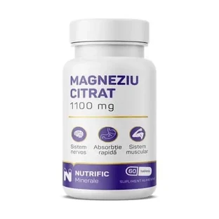 Цитрат магнію, 375 мг, 60 таблеток, Nutrific