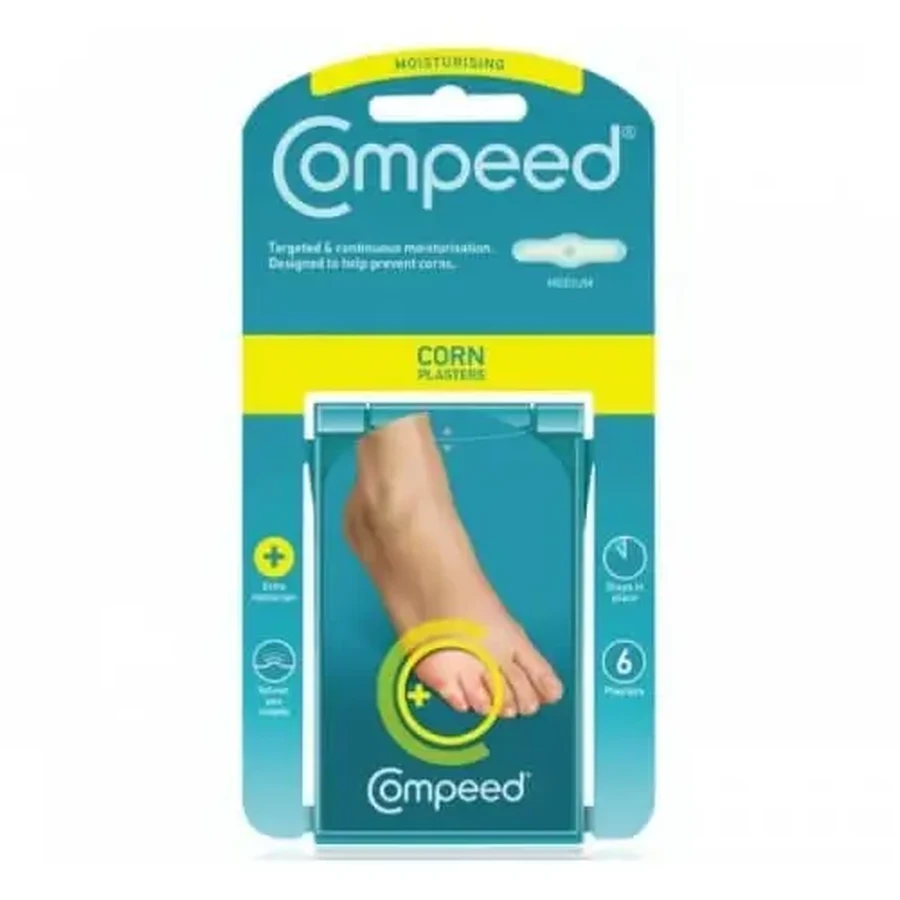 COMPEED Зволожуючі пластирі від мозолів, 6 шт.: ціни та характеристики