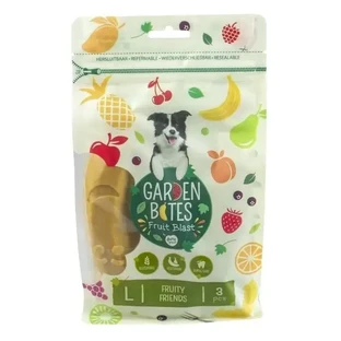 Garden Bites Fruit Blast, Fruity Friends, вегетарианские лакомства для ухода за зубами собак, L, 12,5 см, 3 шт.