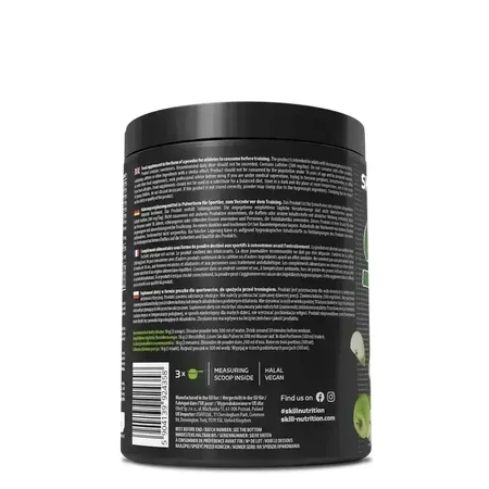 Skill Nutrition Pre-Workout, порошок, вкус «зелёное яблоко», 400 г: цены и характеристики