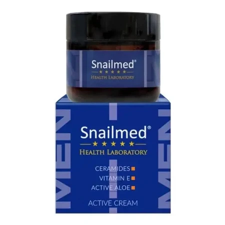 Snailmed, ліпоактивний крем для обличчя для чоловіків з церамідами, алое та вітаміном Е, 60 мл: ціни та характеристики