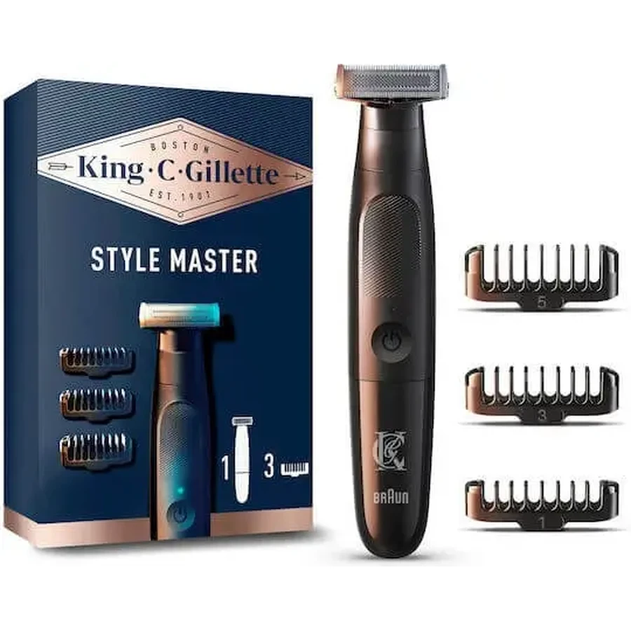 GILLETTE King C Style Master — перезаряджувана бритва для гоління обличчя: ціни та характеристики