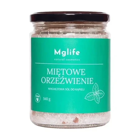 Mglife Natural Cosmetics «Мятное освежение», магниевая соль для ванны, 540 г: цены и характеристики