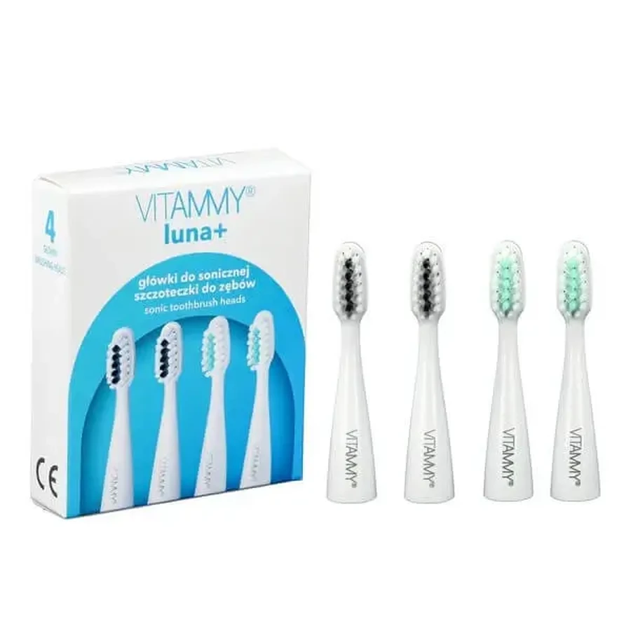 Vitammy Luna+, насадки для звуковой зубной щетки, 4 шт.: цены и характеристики