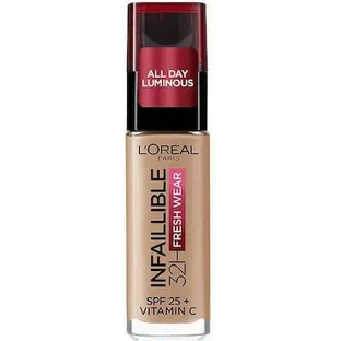 LOREAL Infaillible Foundation 32H Fresh Wear Foundation — тональный крем с легкой текстурой, обеспечивающий полное покрытие, которое сохраняется в течение 32 часов, оттенок 130 Truel Beige