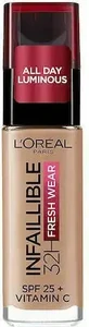LOREAL Infaillible Foundation 32H Fresh Wear Foundation — тональный крем с легкой текстурой, обеспечивающий полное покрытие, которое сохраняется в течение 32 часов, оттенок 130 Truel Beige