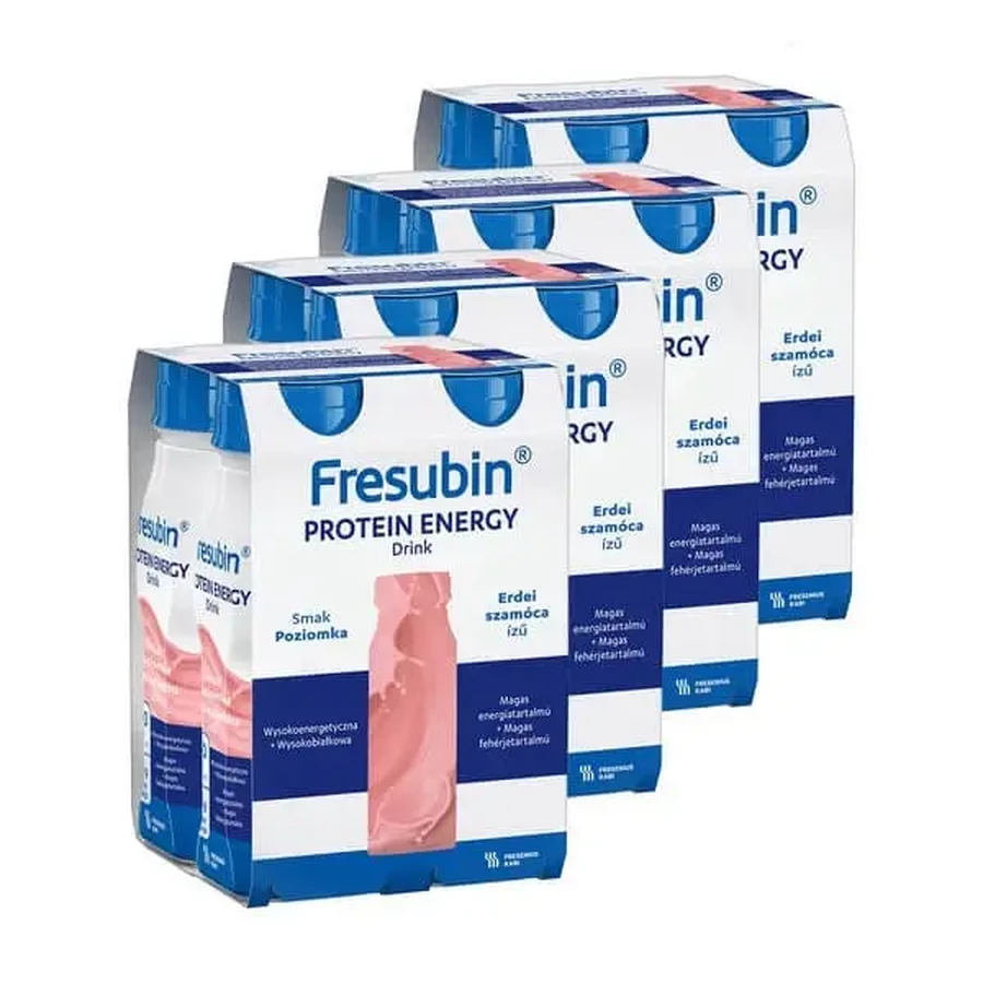 Енергетичний напій Fresubin Protein, рідина зі смаком полуниці, 16 × 200 мл: ціни та характеристики