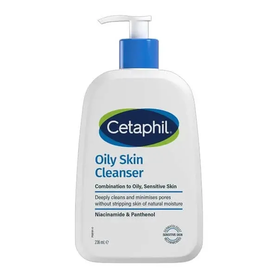 Cetaphil Oily Skin Cleanser, м’який очищувальний гель для обличчя, 236 мл: ціни та характеристики
