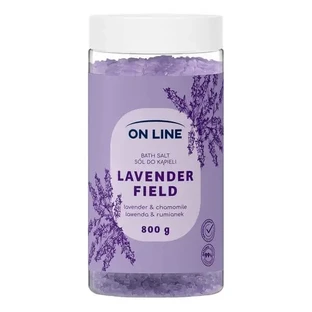 On Line Lavender Field, расслабляющая соль для ванны с экстрактом лаванды и ромашки, 800 г