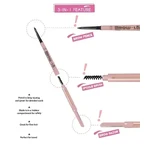 J.Cat Beauty Brow-LA 3-in-1 Mapping &amp; Shaping Brow Pencil, олівець для моделювання брів 3-в-1, 103 Medium Cool Brown, 0,08 г: ціни та характеристики