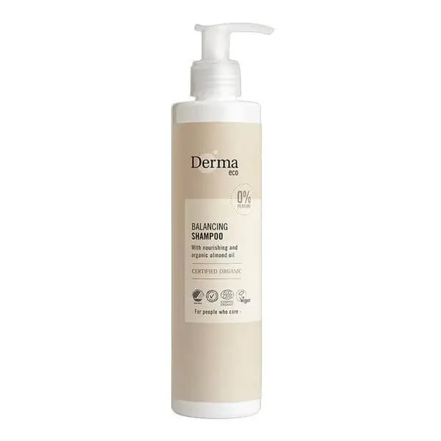 Derma Eco, шампунь для волосся з мигдалевою олією та екстрактом алое, 250 мл: ціни та характеристики
