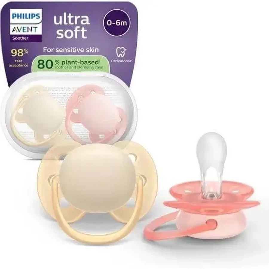 Силіконова соска AVENT Ultra Air для дітей віком 0–6 місяців, 2 штуки: ціни та характеристики
