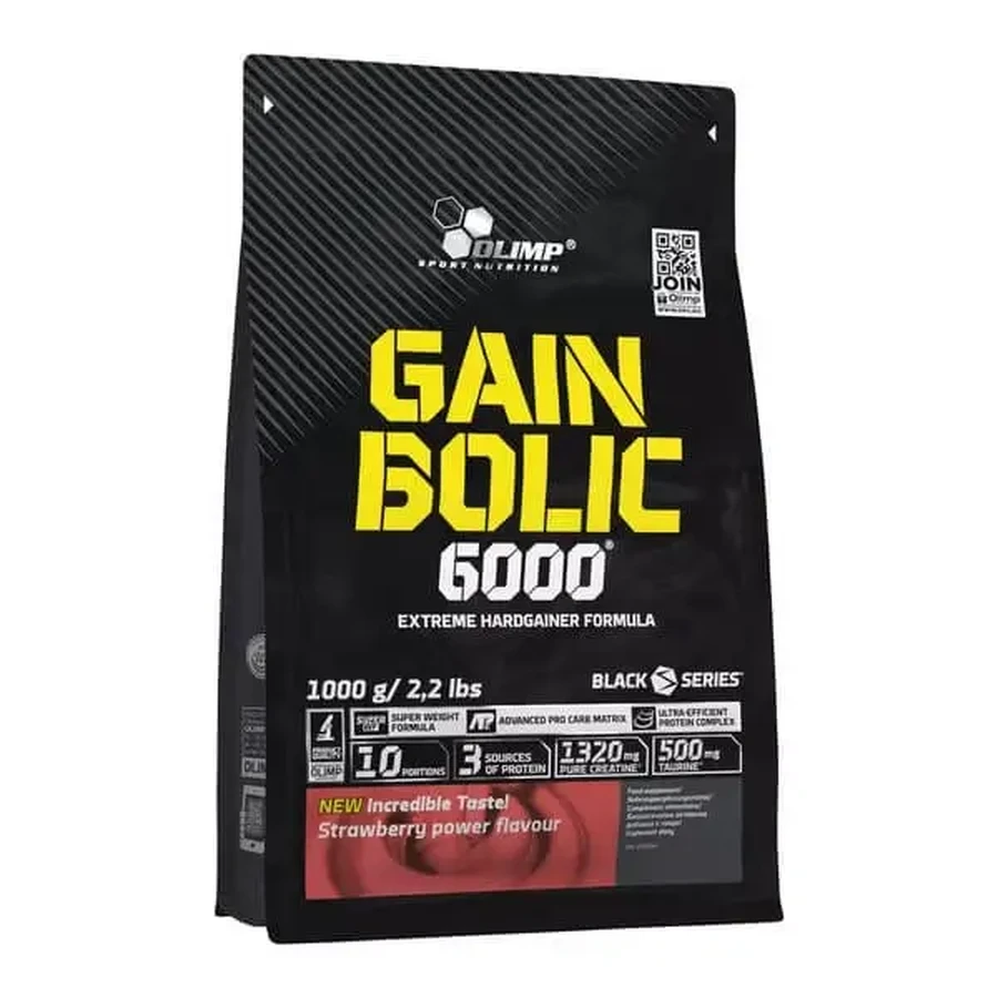 Olimp Gain Bolic 6000, порошок, смак полуниці, 1000 г: ціни та характеристики