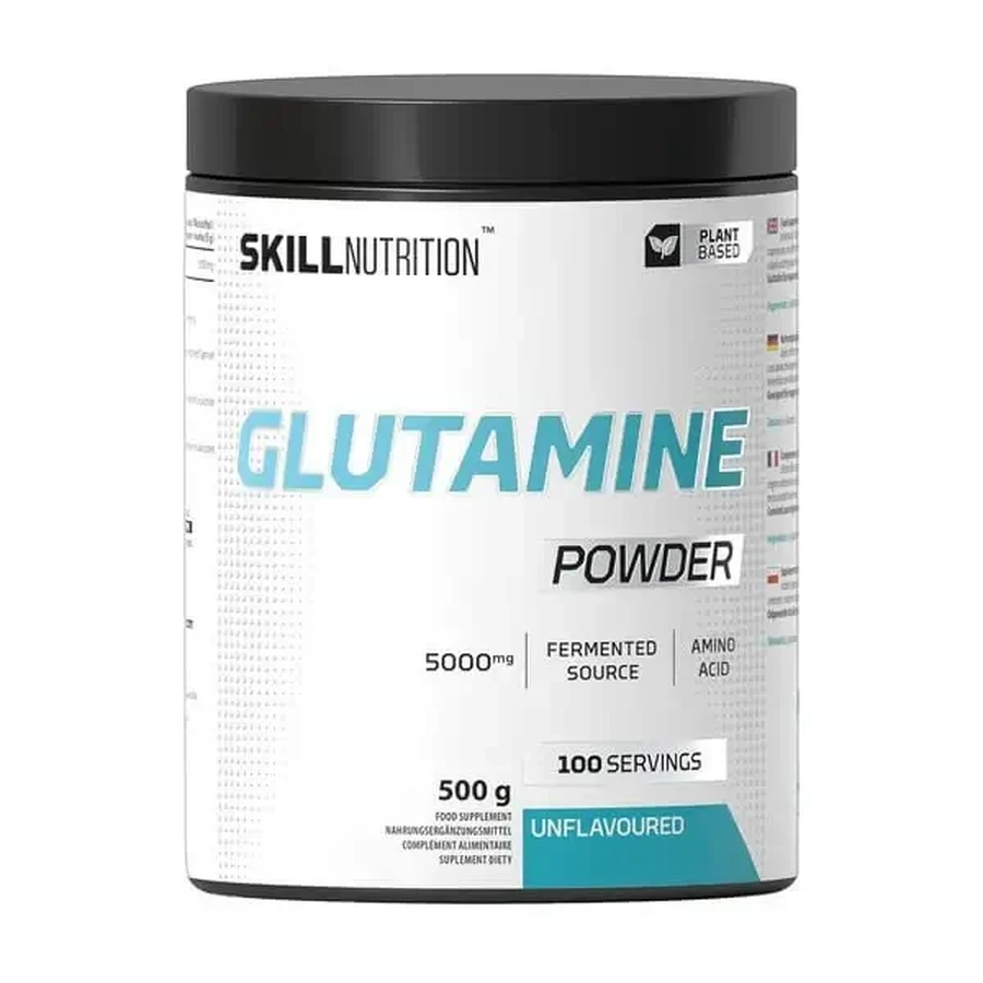 Skill Glutamine Powder, порошок, безвкусный, 500 г: цены и характеристики