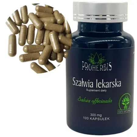 Proherbis Шавлія лікарська, капсули, 100 шт.: ціни та характеристики