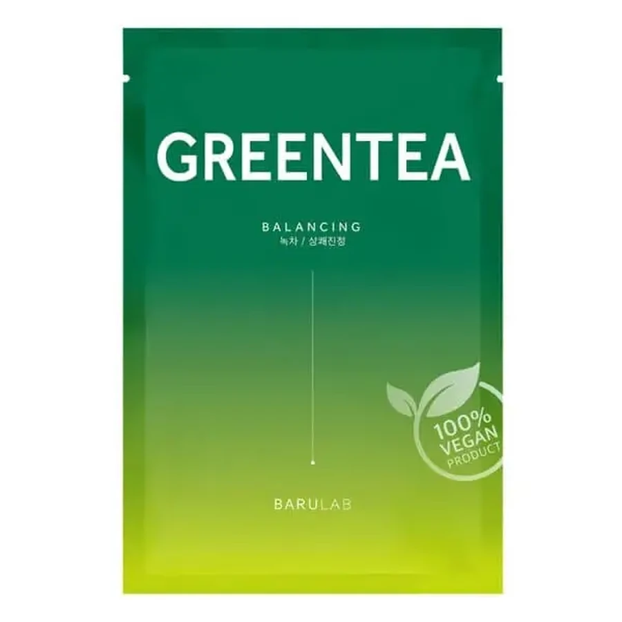 Barulab Green Tea, маска-салфетка с зеленым чаем, 23 г: цены и характеристики