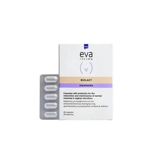 INTERMED Eva Intima Biolact — пробиотики для восстановления и поддержания нормальной микрофлоры кишечника и влагалища, 20 капсул