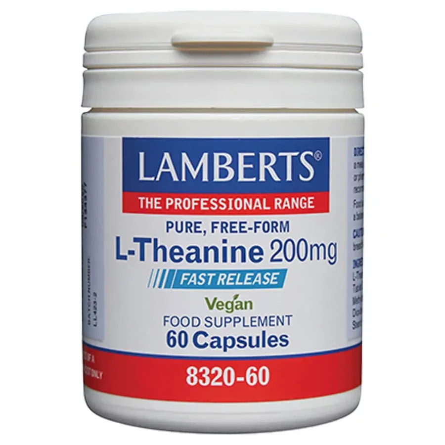 Lamberts L-теанін 200 мг, 60 капсул: ціни та характеристики