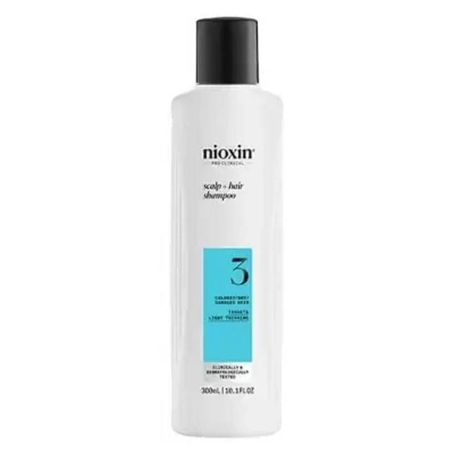 Шампунь Nioxin System 3 для умеренного выпадения волос, поврежденных/окрашенных волос, 300 мл: цены и характеристики