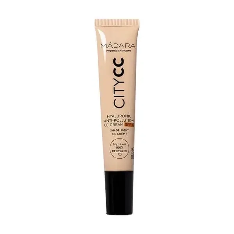 Madara Hyaluronic Anti-Pollution CC Cream SPF 15, тональний крем, відтінок Light, 15 мл: ціни та характеристики