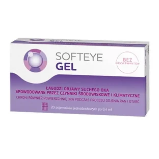 Softeye Gel, гель для глаз в одноразовых контейнерах, 0,4 мл × 20