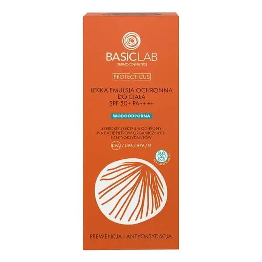 BasicLab Protecticus, легкая защитная эмульсия для тела SPF 50+ PA++++, 100 мл: цены и характеристики