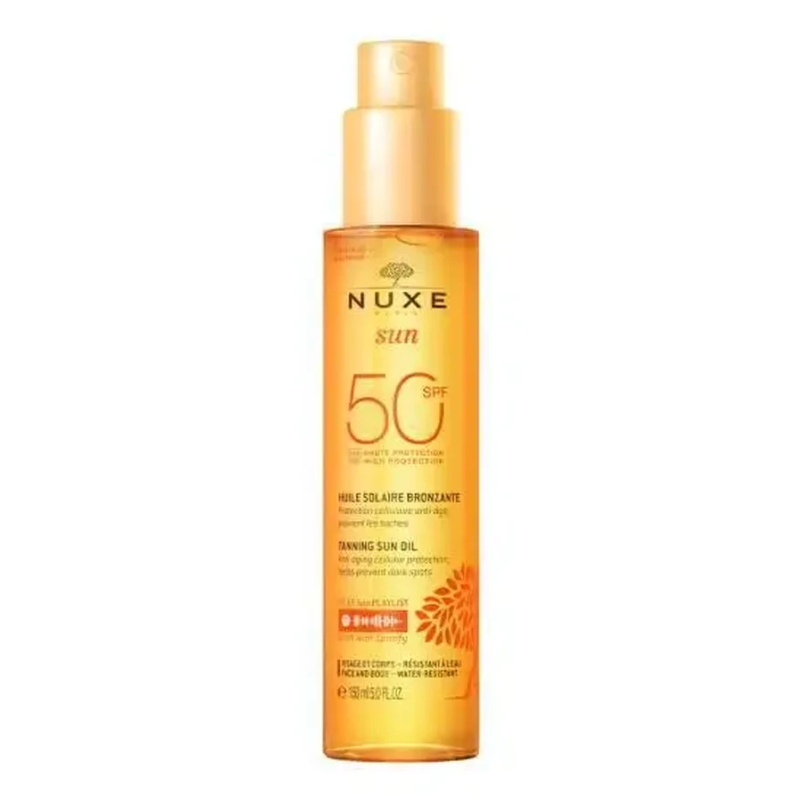 NUXE Tanning Sun Oil Масло для загара для лица и тела SPF50 150 мл: цены и характеристики
