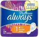 ALWAYS Platinum Comfort &amp; Protection Ultra Normal Plus прокладки з крильцями для нормального потоку, розмір 1, 8 штук