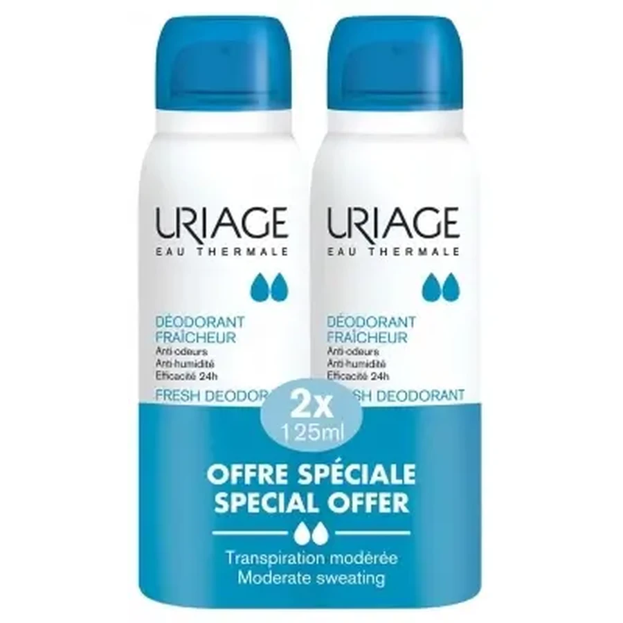 Дезодорант Uriage Fresh, упаковка из 2 штук (по 125 мл каждая): цены и характеристики