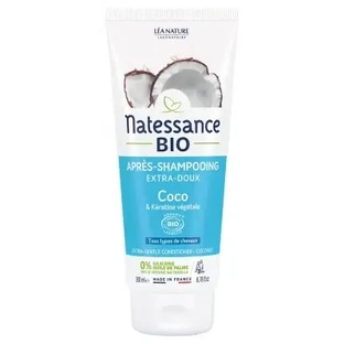 Natessance Очень нежный органический кондиционер с кокосом и растительным кератином, 200 мл