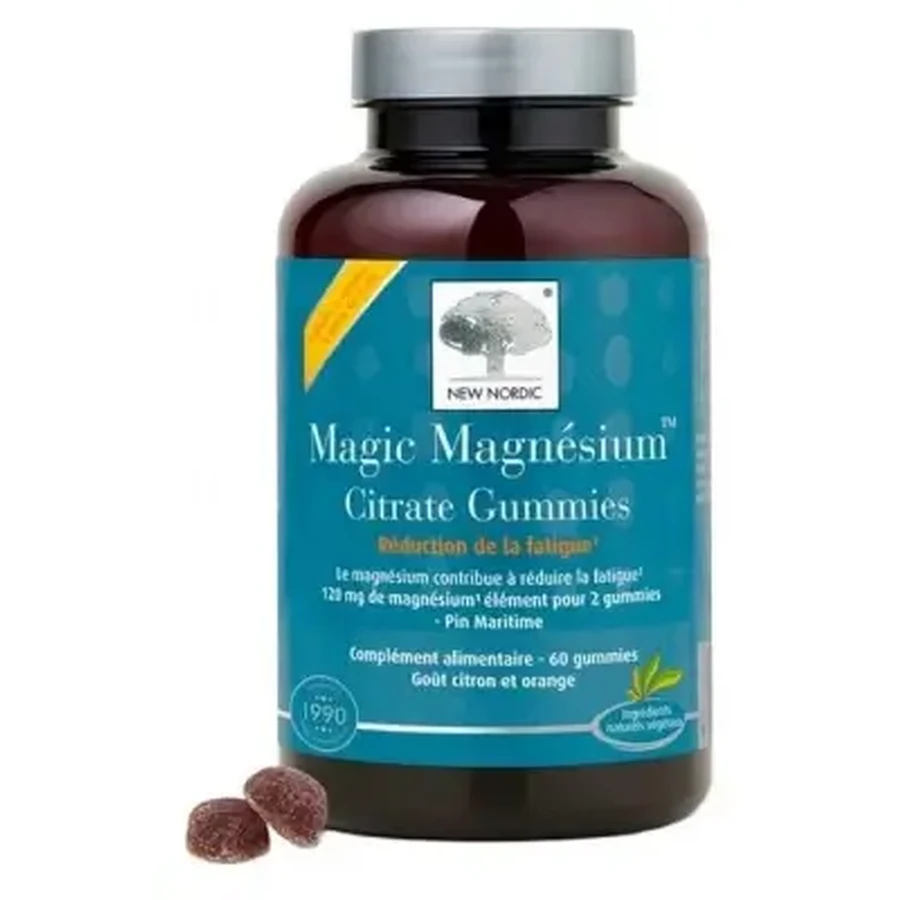 New Nordic Magic Цитрат магнію, 60 желейних цукерок: ціни та характеристики
