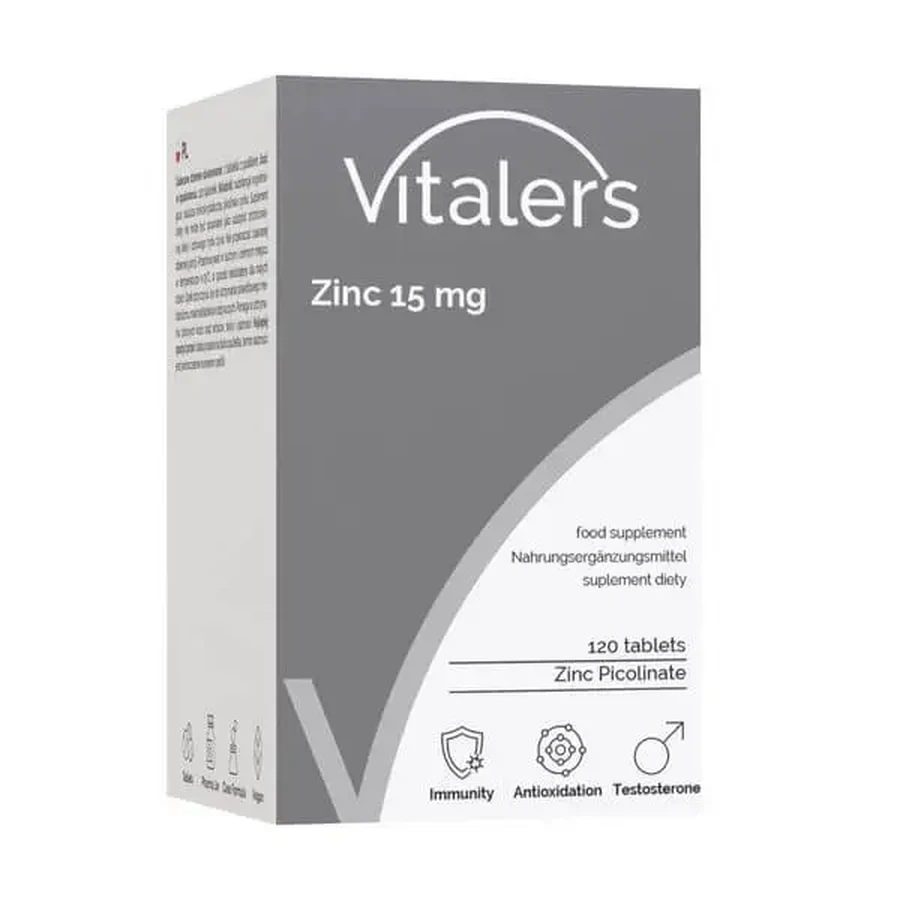 Vitaler’s Цинк 15 мг, таблетки, 120 шт.: цены и характеристики