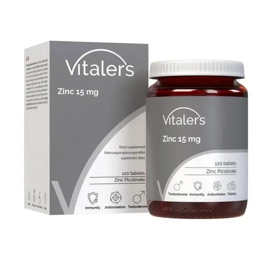 Vitaler’s Цинк 15 мг, таблетки, 120 шт.: цены и характеристики