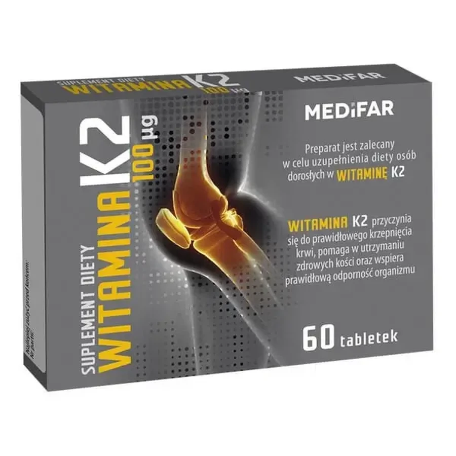 MEDiFAR Вітамін К2, таблетки, 60 шт.: ціни та характеристики