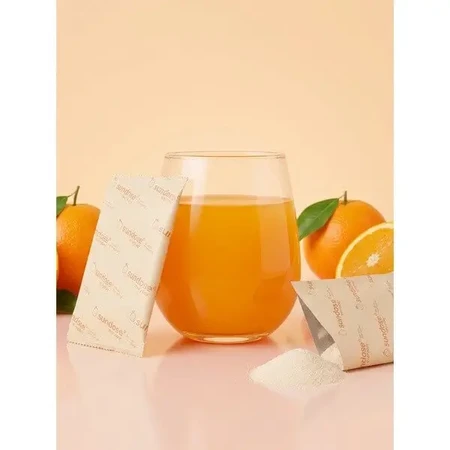 Sundose Everyday For Skin Anti-Aging: гиалуроновая кислота и витамин С, пакетики с порошком, малиново-лимонный вкус, 30 шт.: цены и характеристики