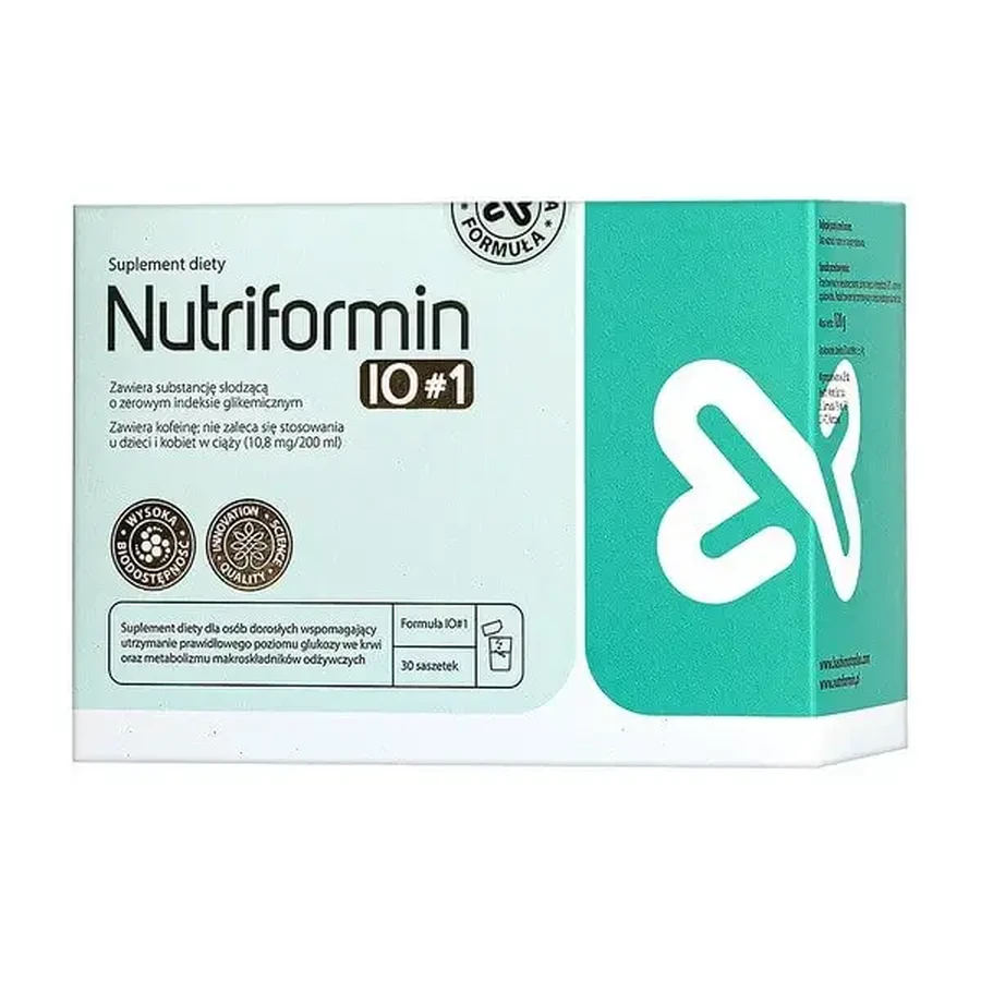 Nutriformin IO#1, порошок для розчинення, саше, 4 г × 30 шт.: ціни та характеристики