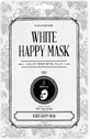 KOCOSTAR White Happy Mask — маска для лица из 100% чистого хлопка с ниацинамидом для сияния и ровного тона кожи