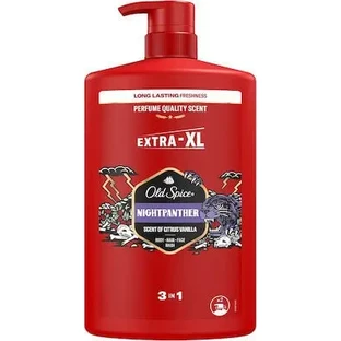 OLD SPICE Nightpanther 3-в-1 Гель для душа и шампунь Гель для душа для мужчин Шампунь для тела, волос и лица 1000 мл