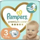 PAMPERS Premium Care № 3 Для ваги 6–10 кг, 78 штук, JUMBO+