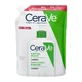CeraVe | Запасний упаковка зволожуючого крему для очищення обличчя та тіла для нормальної та сухої шкіри | 473 мл