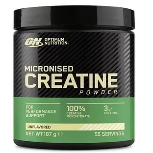 Микронизированный моногидрат креатина без ароматизаторов, 187 г, Optimum Nutrition